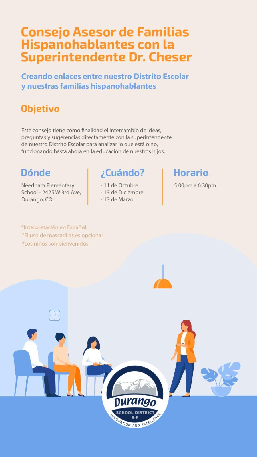 Spanish-speaking council promotional graphic