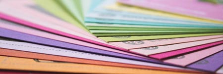 Photo of a stack of papers.