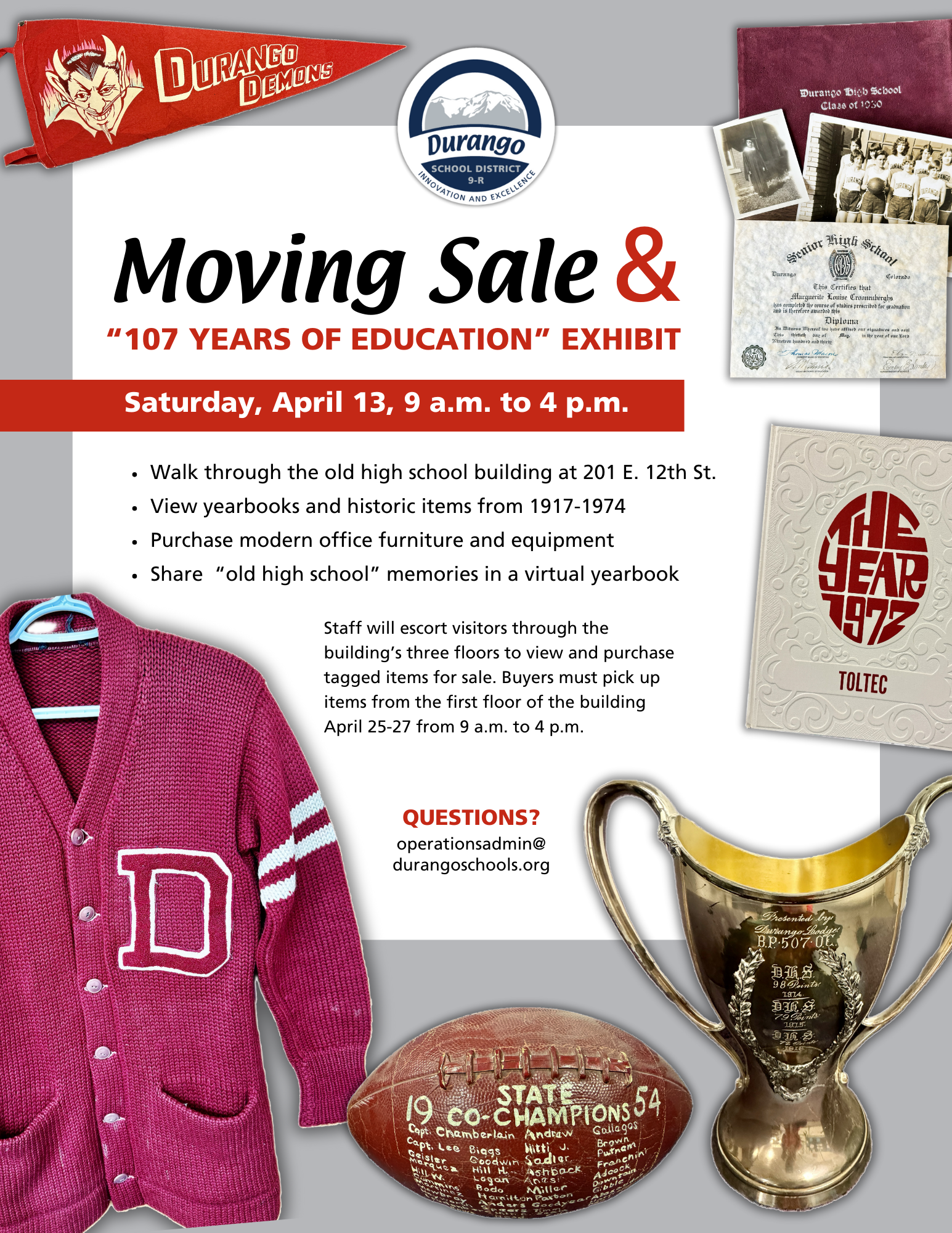 moving sale flyer